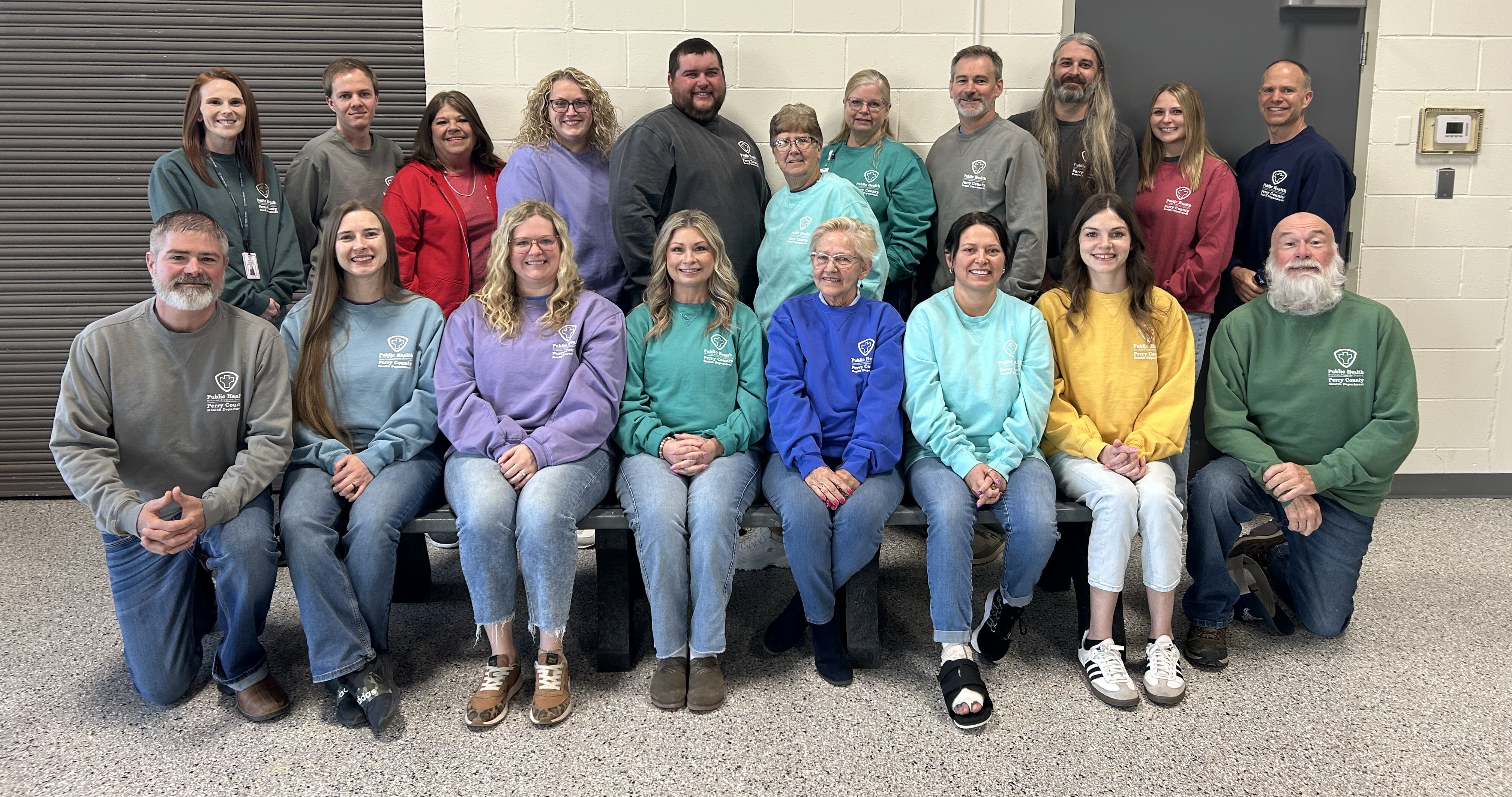 health department staff, signage